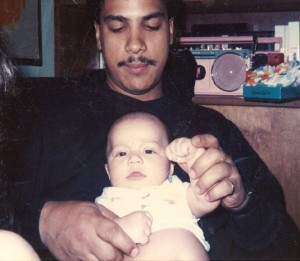 My dad and I many years ago. You can see the father/son bond in this photo.