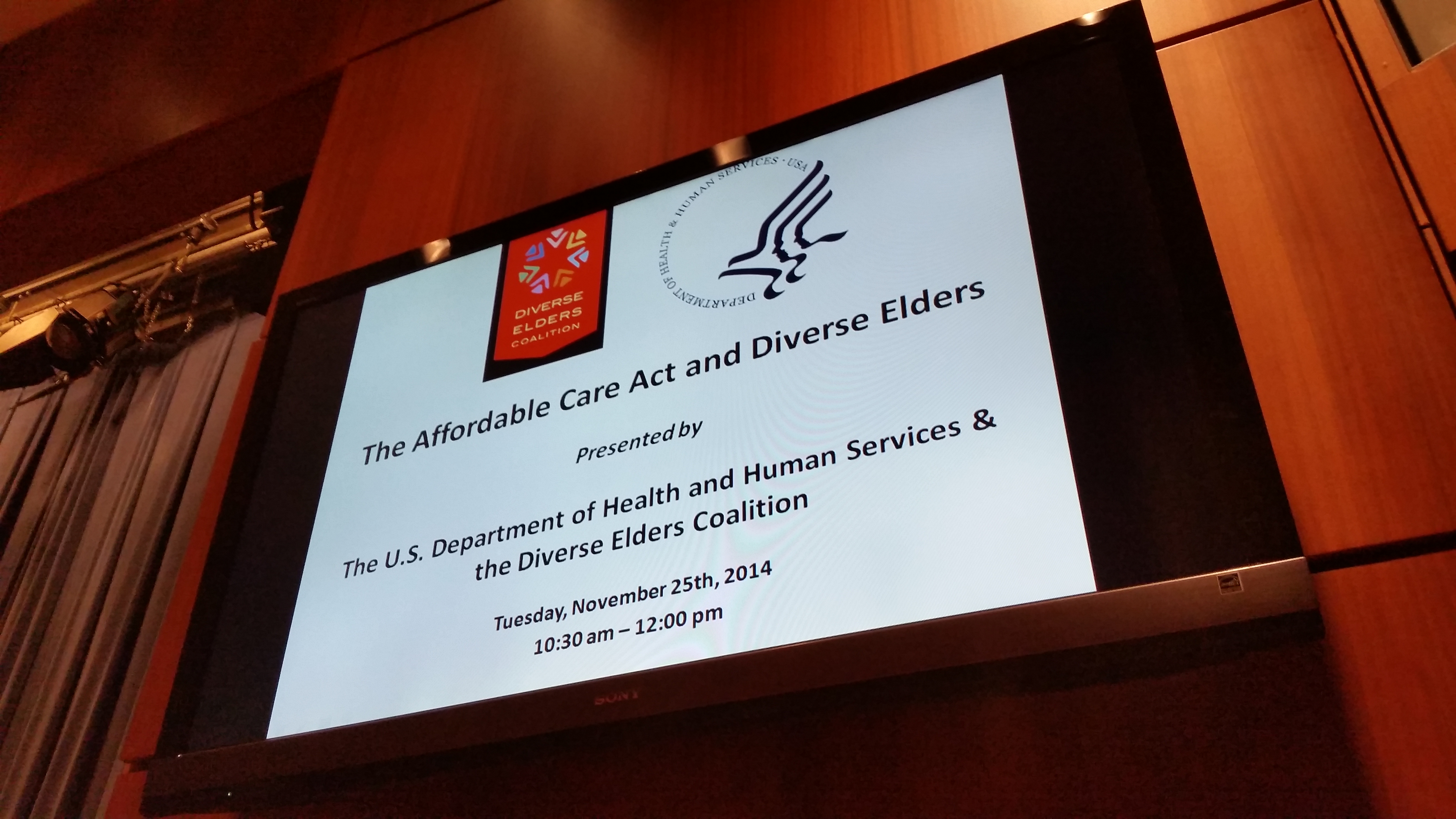 DEC and HHS Host “Affordable Care Act and Diverse Elders” Event