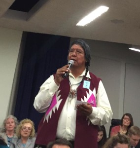 Addressing concerns about Native elder abuse during WHCOA 2015.