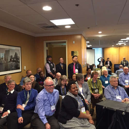 Photo from last year's LAIN event at the 2015 Aging in America Conference.