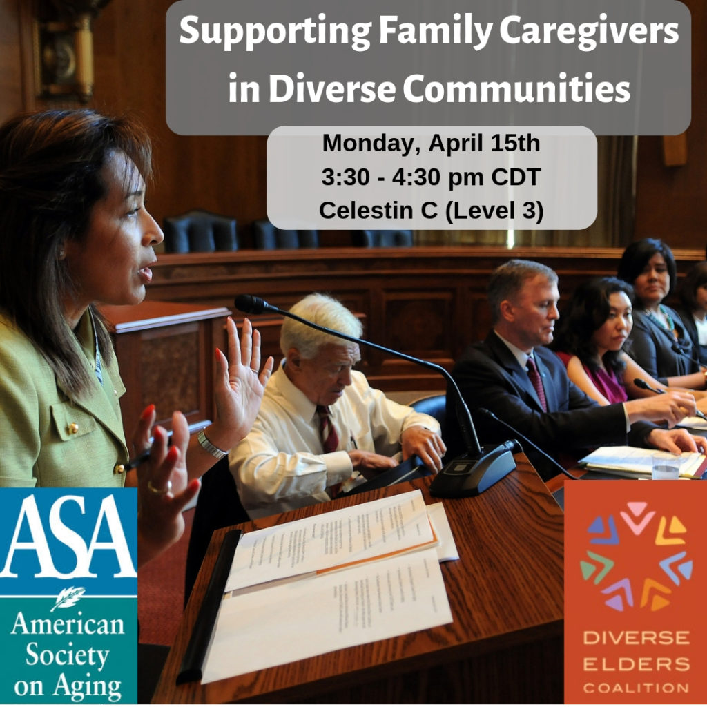 Lets Talk Aging Caregiving And Cultural Competence At This Years Aging In America Conference