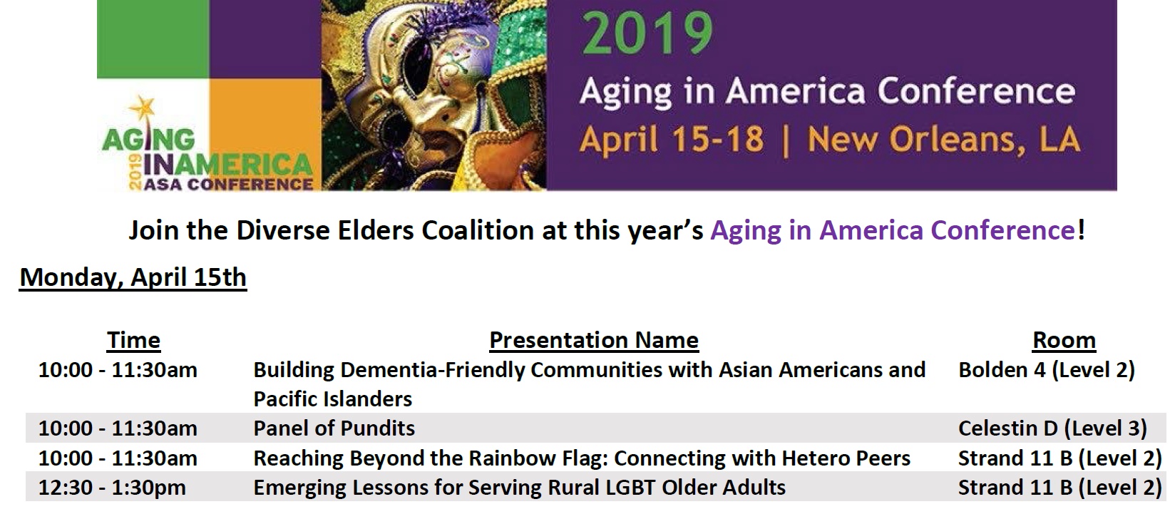 Let’s Talk Aging, Caregiving and Cultural Competence at This Year’s
