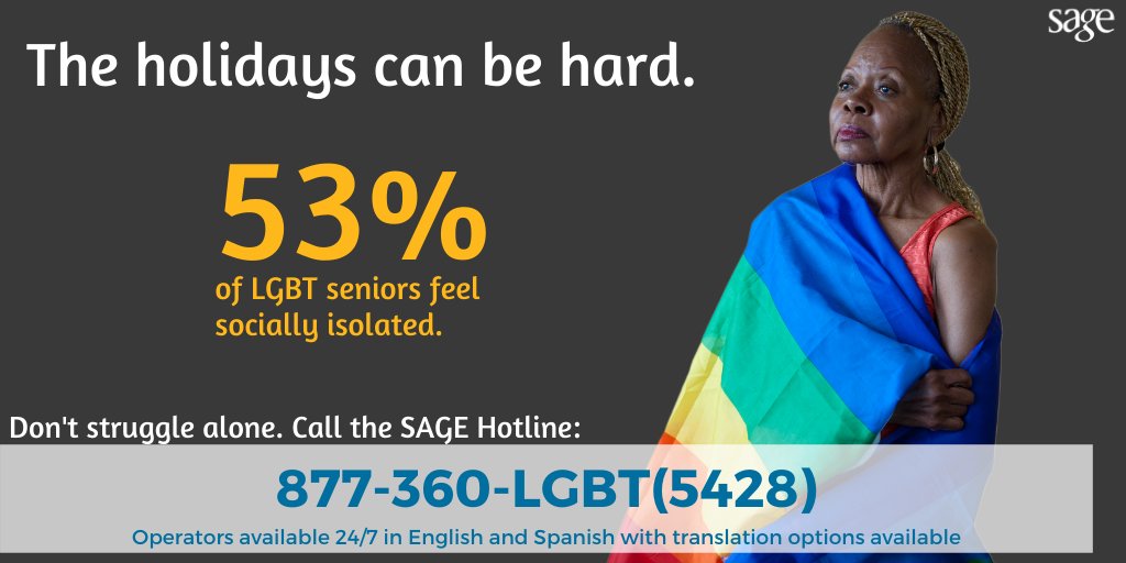 SAGE Partners with United Way Worldwide to Provide Hotline Services for LGBT Elders This Holiday Season and Beyond